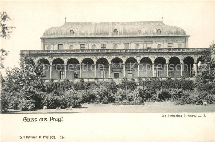 Prag Prahy Prague Lustschluss Belvedere
