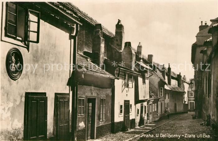 Prag Prahy Prague U. Daliborky Zlata ulicka Goldene Gasse