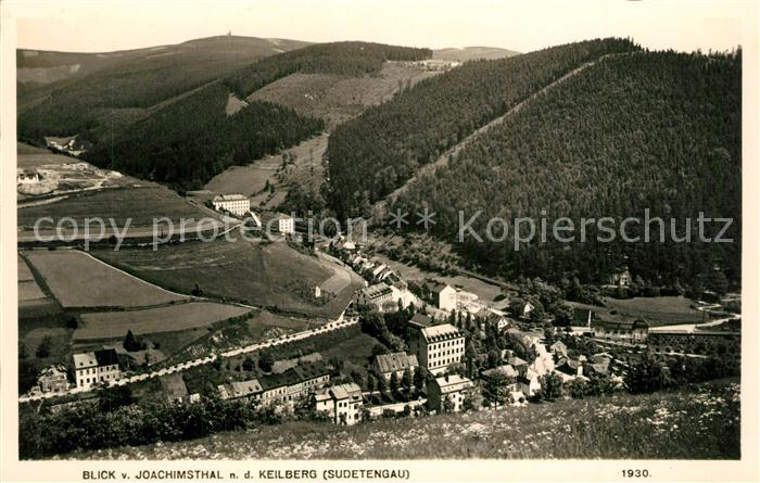 Joachimsthal Tschechien Sankt Panorama Blick nach dem Keilberg Sudetengau
