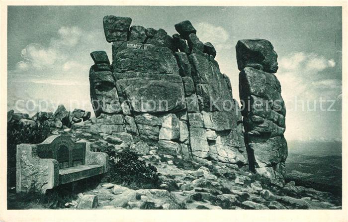 Riesengebirge Krkonose Karkonosze Mittagstein Felsen