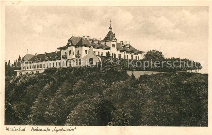Marienbad Tschechien Boehmen Hoehencafe Egerlaender