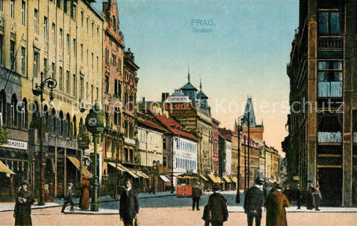 Prag Prahy Prague Graben