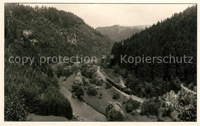 Semily Riegrova Stezka Rieger Pfad Landschaftspanorama Eisenbahn