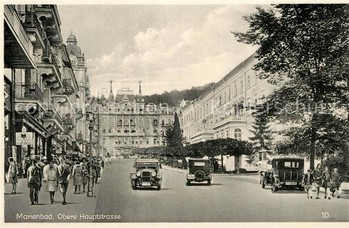 Marienbad Tschechien Boehmen Obere Hauptstrasse