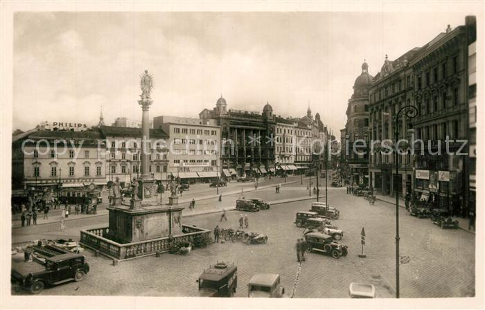 Brno Bruenn Namesti Svobody Freiheitsplatz Pestsaeule