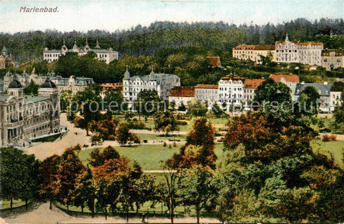 Marienbad Tschechien Boehmen Park Kurhotels