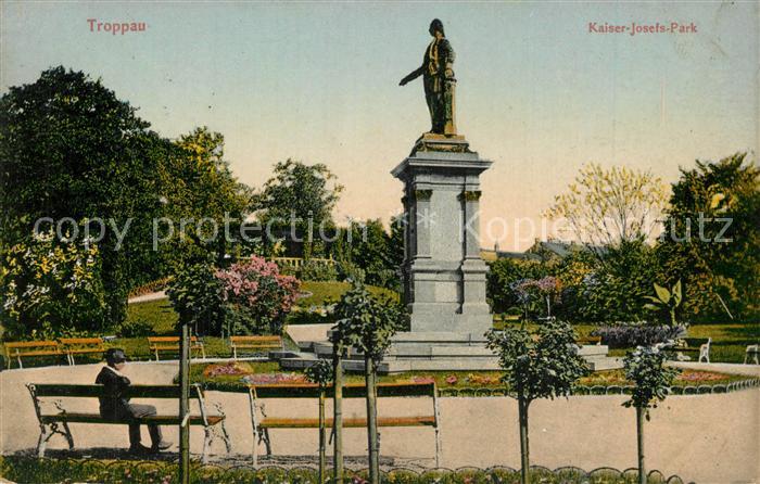 Troppau Sudetengau Kaiser Josefs Park Denkmal