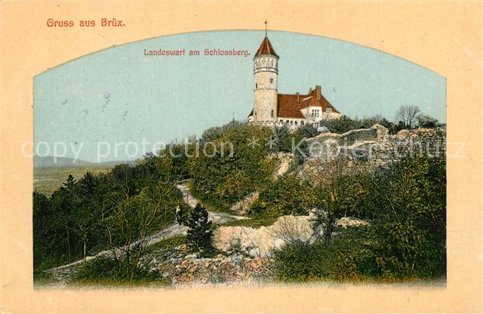 Bruex Most Sudetengau Landeswart am Schlossberg