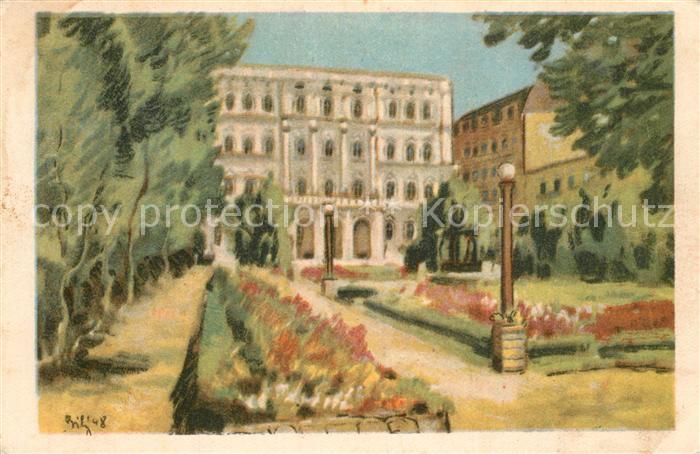 Marianske Lazne Cast Stalinova namesti Stalinplatz Kuenstlerkarte