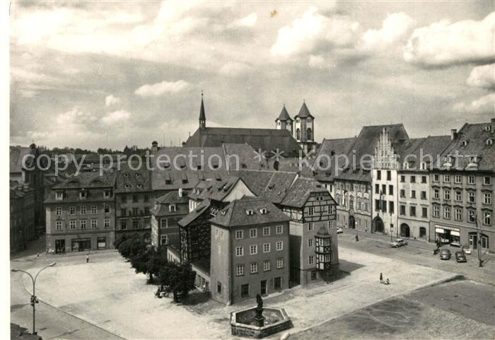 Cheb Eger Marktplatz Alte Handelshaeuser Kirche