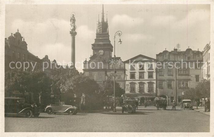 Pardubice Pardubitz Pernstynovo namesti Platz Saeule