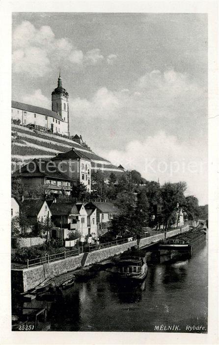 Melnik Tschechien Partie an der Elbe