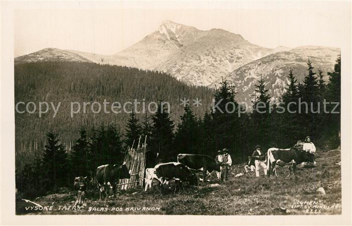 Vysoke Tatry Salas pod Krivanom Bergbauern Hohe Tatra