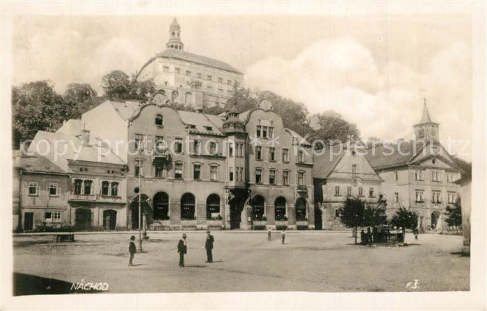 Nachod Tschechien Platz Blick zum Schloss