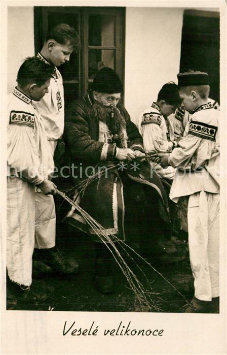 Tschechien Region Vesele velikonoce Osterfest Trachten