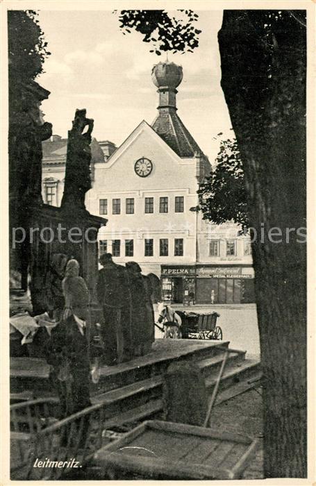 Leitmeritz Litomerice Nordboehmen Marktplatz Denkmal