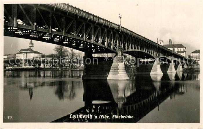 Leitmeritz Litomerice Nordboehmen Elbebruecke