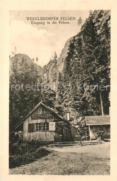 Wekelsdorf Teplice nad Metuji Wekelsdorfer Felsen Huette