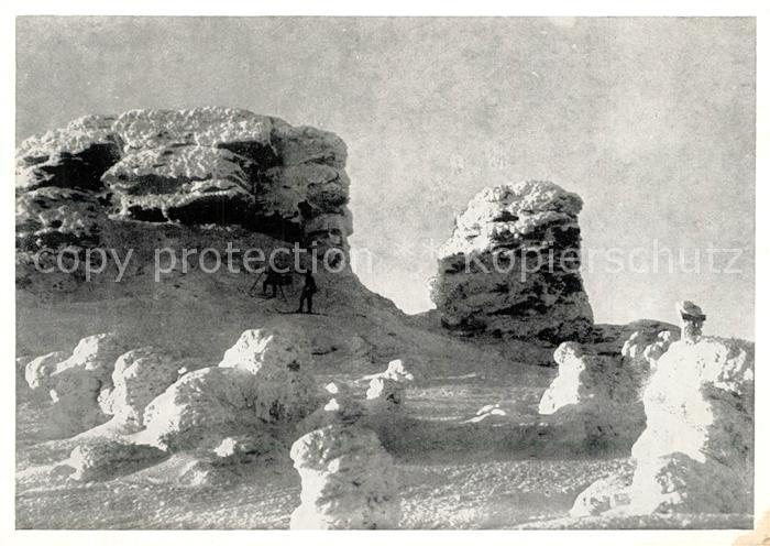 Freiwaldau Tschechien Fuhrmannsteine im Altvatergebirge Winterlandschaft