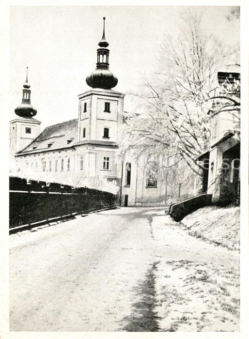Wiesenberg Loucna nad Desnou Schloss im Winter