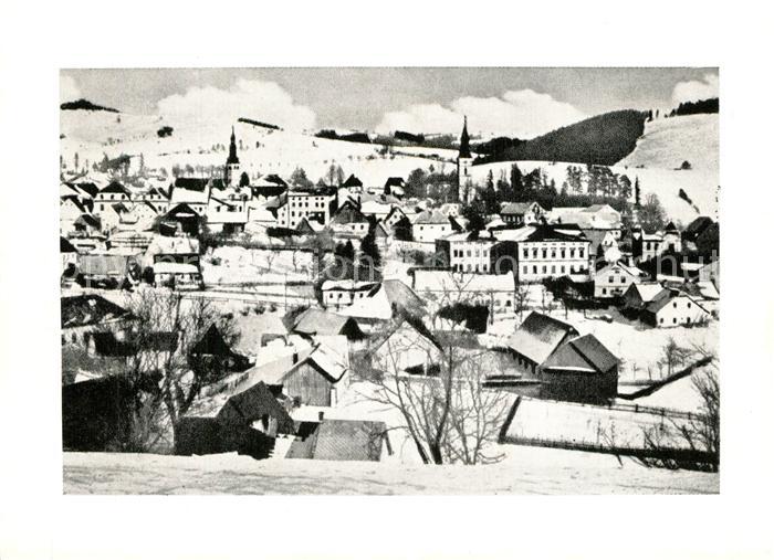 Maehrisch Altstadt Stadtpanorama Winterlandschaft