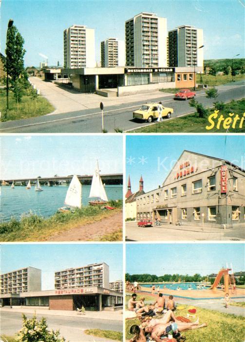 Steti Wegstaedtl Teilansichten Hochhaeuser Hotel Freibad Segeln