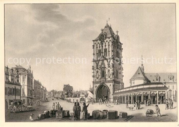 Praha Prahy Prague Stadtansicht anno 1830 Morstadt Kuenstlerkarte