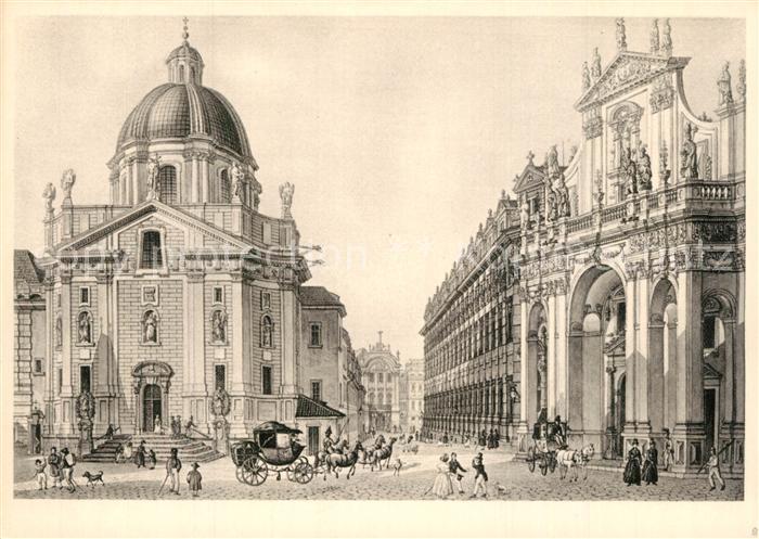 Praha Prahy Prague Stadtansicht anno 1830 Morstadt Kuenstlerkarte