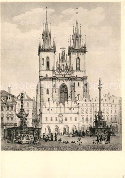 Praha Prahy Prague Stadtansicht anno 1830 Morstadt Kuenstlerkarte