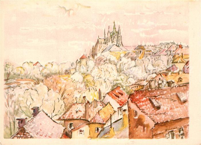 Prag Prahy Prague Klimova Kuenstlerkarte