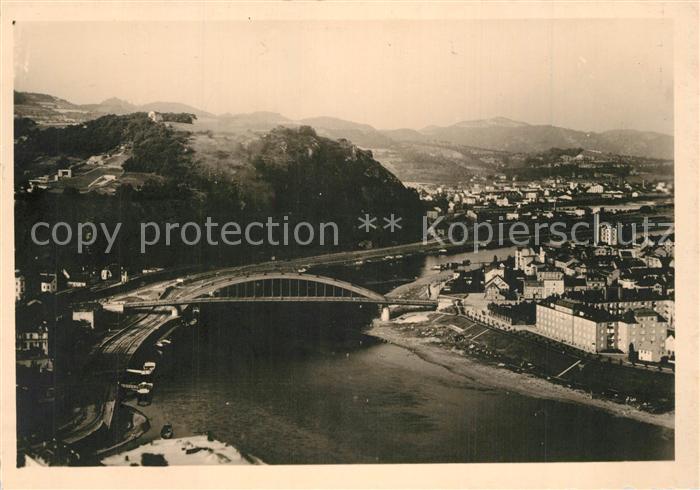 Usti nad Labem Panorama Blick ueber die Elbe