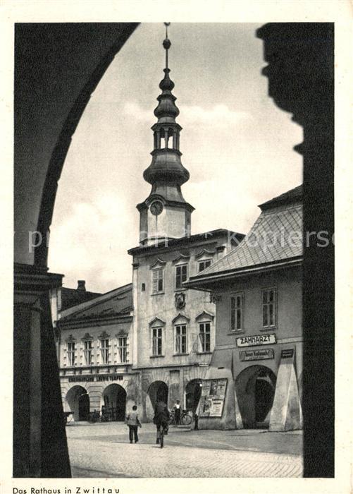 Zwittau Tschechien Rathaus aus Jahrweiser Schoenes Sudetenland 28 Bildkarten