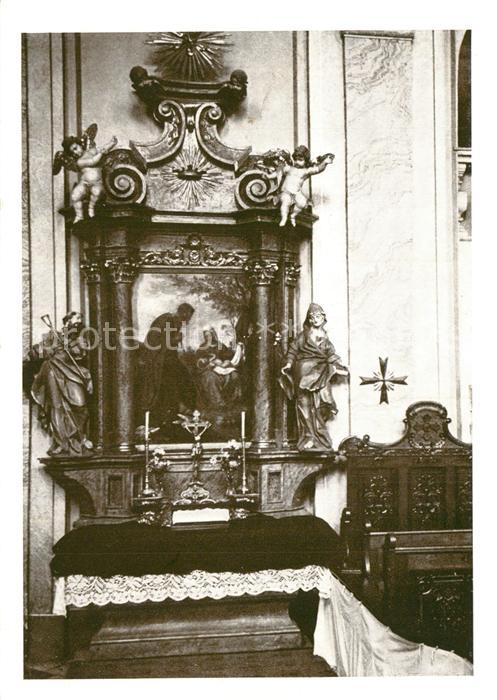 Frankstadt Pfarrkirche Seitenaltar auf der Evangelienseite