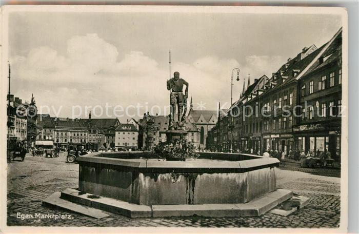 Eger Cheb Tschechien Marktplatz Brunnen