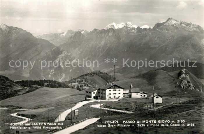 Passo del Giovo Jaufenpass Hospiz Hochfeiler Wild-Kreuzspitze