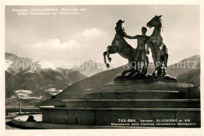 Sluderno S?dtirol Venosta Monumento della Centrale Idroel