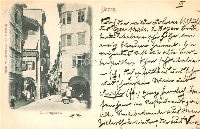 Bozen S?dtirol Laubengasse