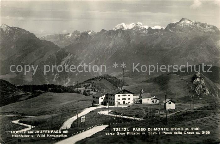 Passo del Giovo Jaufenpass Hospiz Hochfeiler Wild-Kreuzspitze