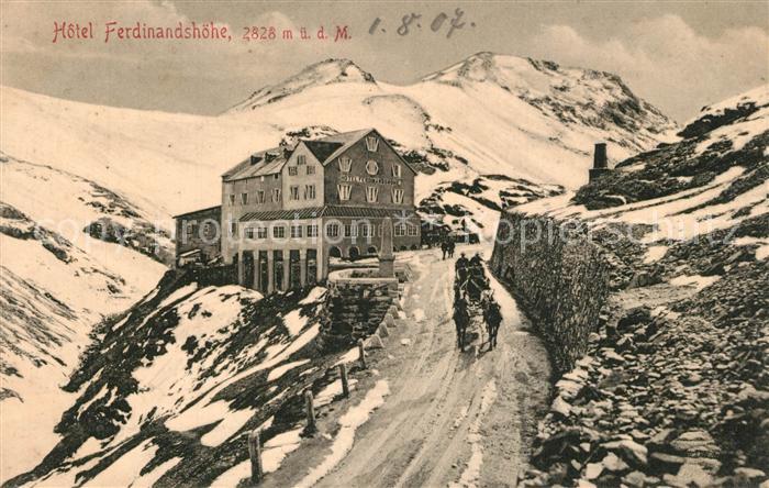Stilfserjoch Passo dello Stelvio Hotel Ferdinandsh?he