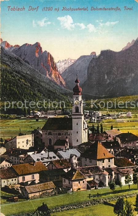 Toblach S?dtirol Kirche Hochpustertal Dolomitenstrasse