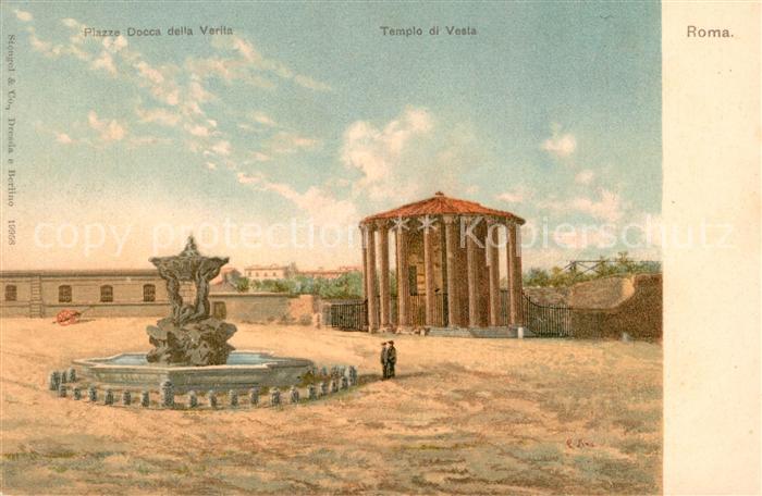 Roma Rom Piazze Docca della Verita Tempio di Vesta