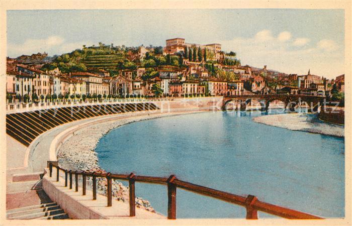 Verona Veneto Ponte della Pietra Castel S. Pietro