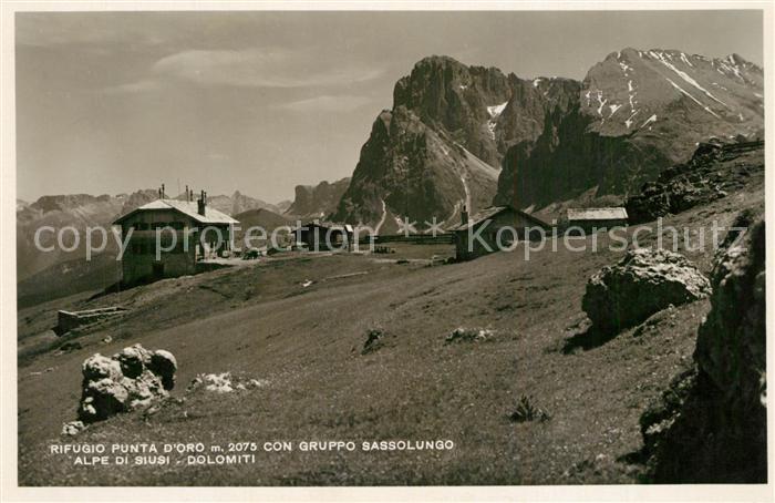 Rifugio Punta D Oro Gruppo Sassolungo Alpe di Siusi Dolomiti