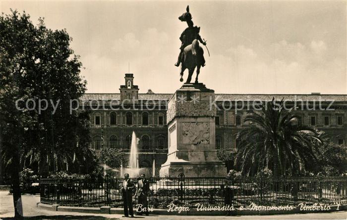 Bari Puglia Regia Universita Monumento Umberto I