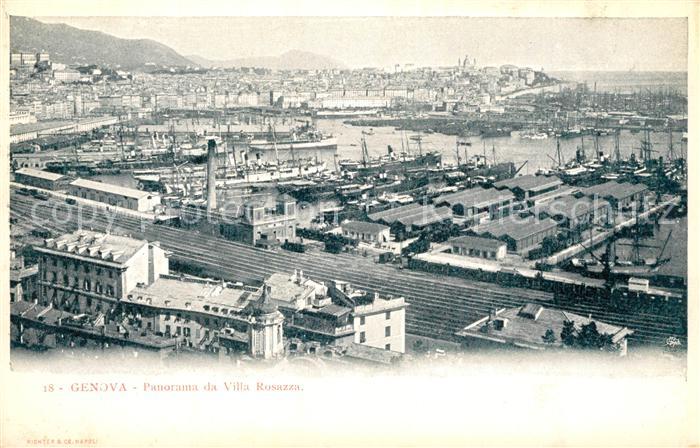 Genova Genua Liguria Panorama da Villa Rosazza