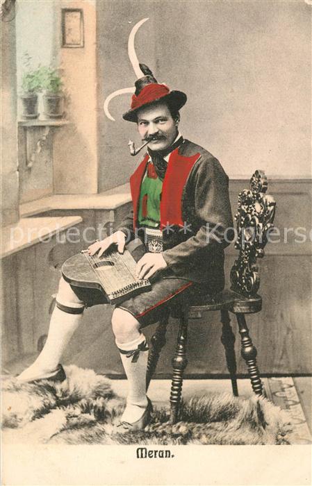 Meran Merano Tracht Pfeife Zither