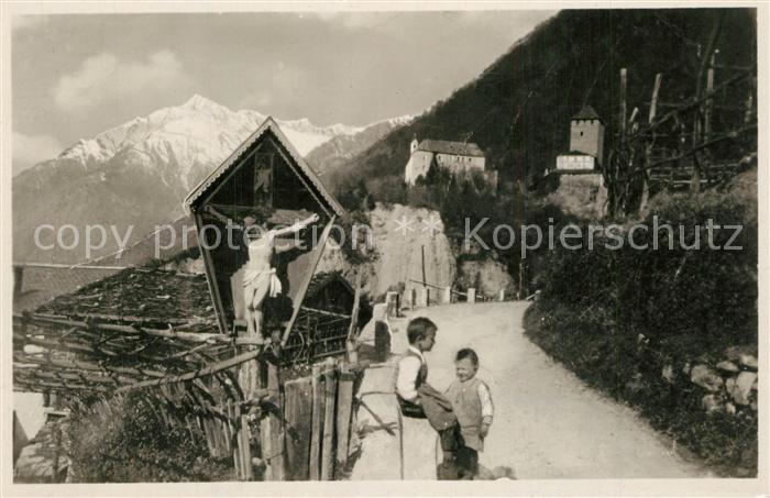 Merano Meran Castel Tirolo Wegkreuz