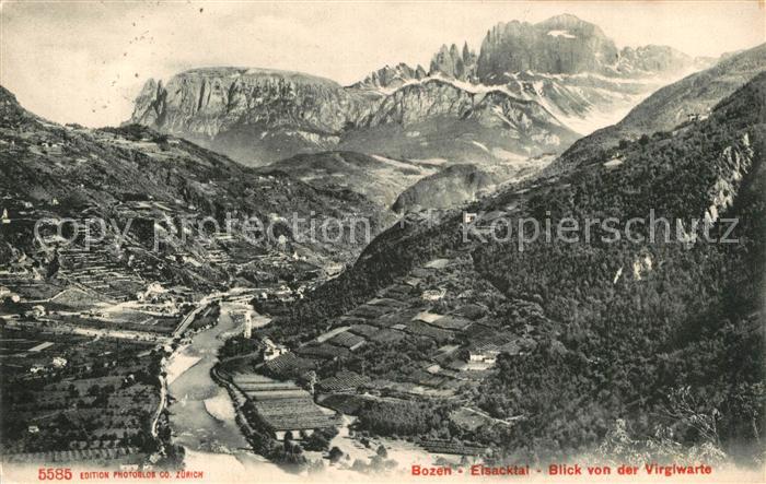 Eisacktal Blick von der Virgiwarte