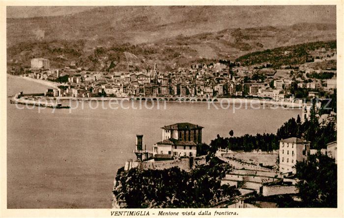 Ventimiglia Liguria Mentone vista dalla Frontiera
