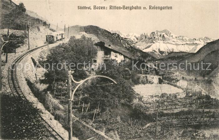 Bozen S?dtirol Rittner-Bahn Rosengarten
